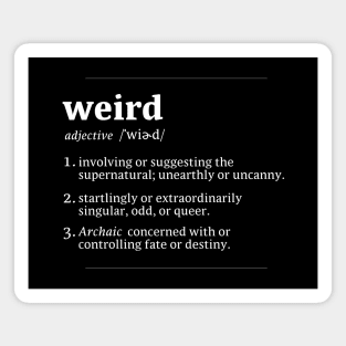 Weird Dictionary Definition Magnet